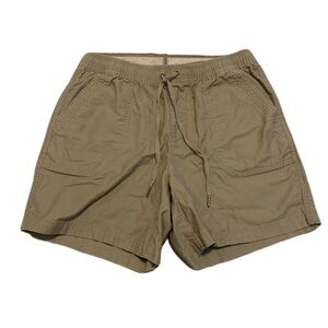 ๐ Tahari Tan/Khaki Drawstring Elastic Waist Shorts - S/P